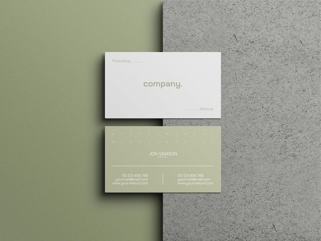business card mockup