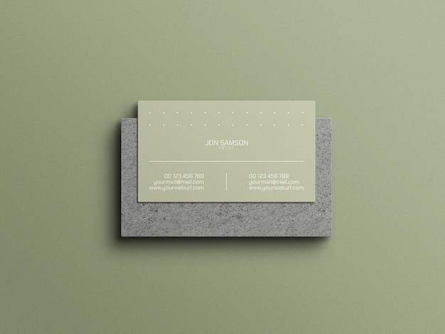 Business card mockup