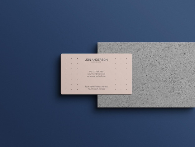 PSD business card mockup