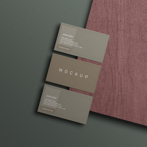Business card mockup