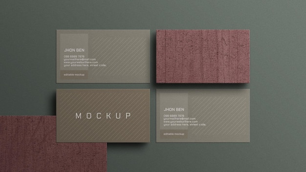 Business card mockup