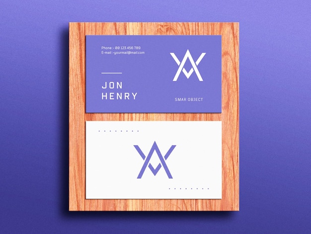 Business card mockup