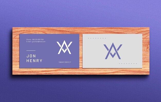 Business card mockup