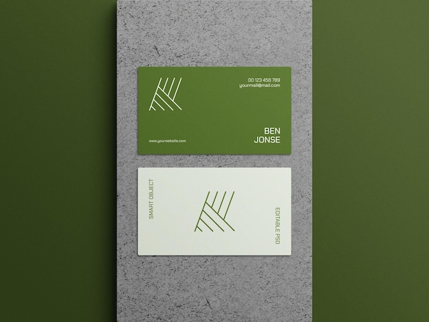 business card mockup