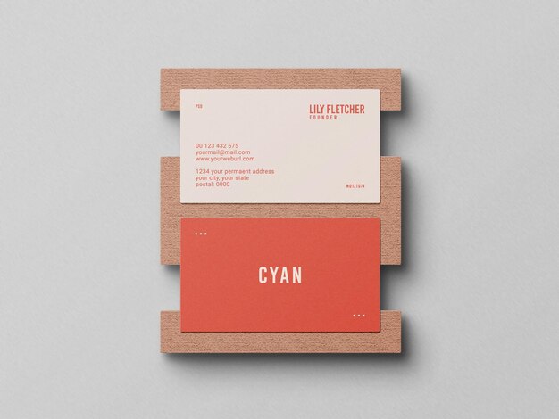 Business card mockup