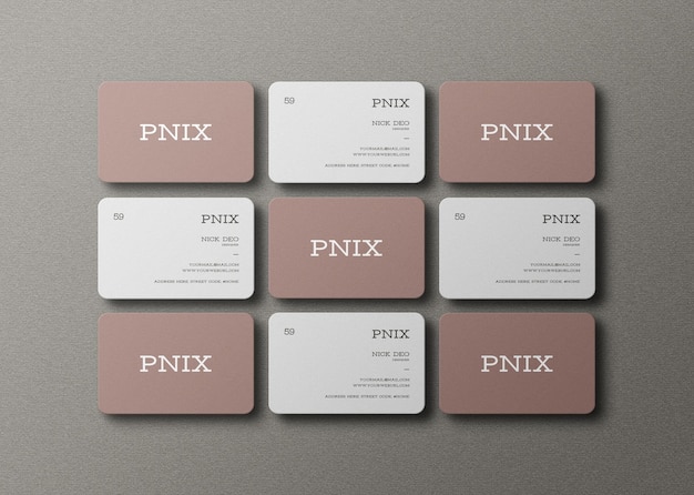 PSD business card mockup