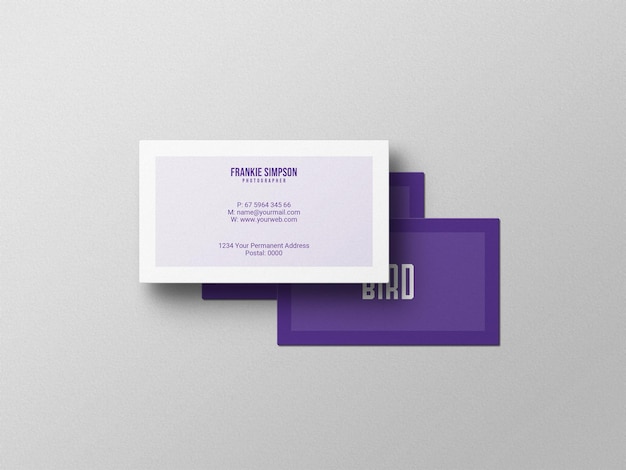 Business card mockup