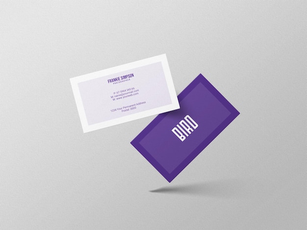 Business card mockup