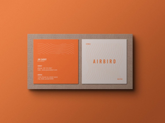 Business card mockup