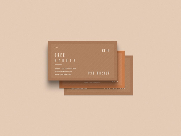 Business card mockup
