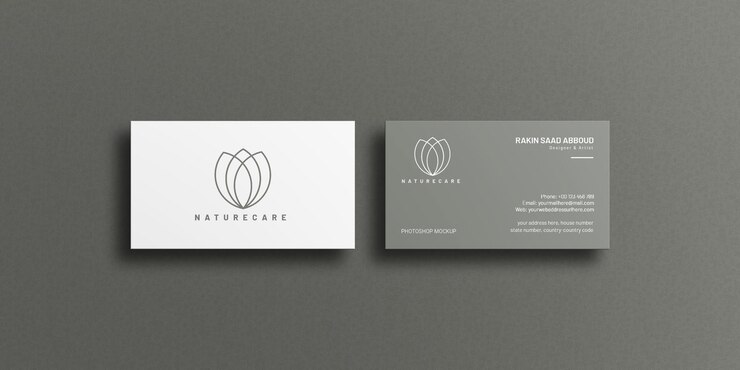 PSD business card mockup