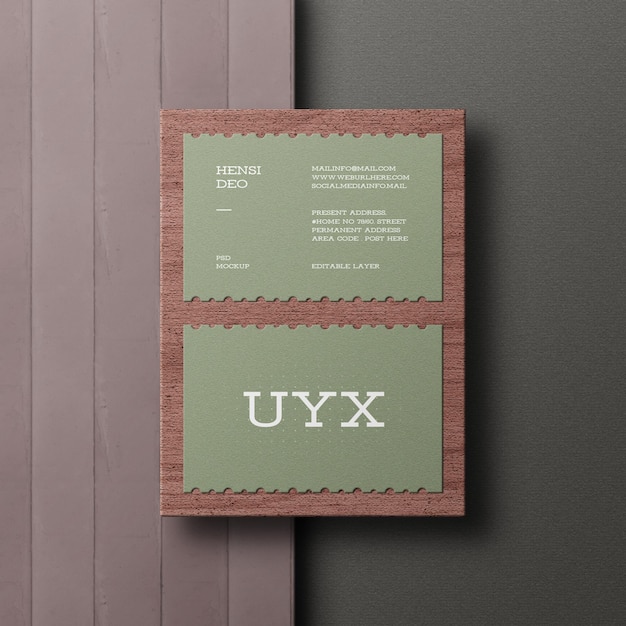 Business card mockup