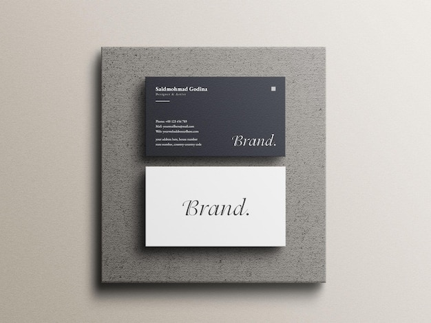 Business card mockup