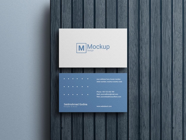 Business card mockup