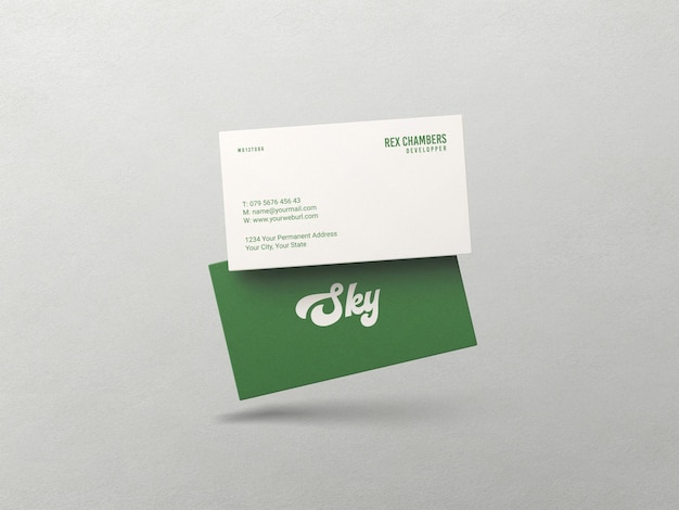 Business card mockup