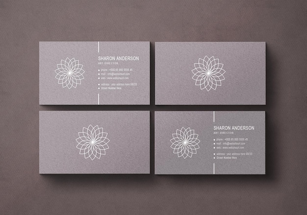 PSD business card mockup