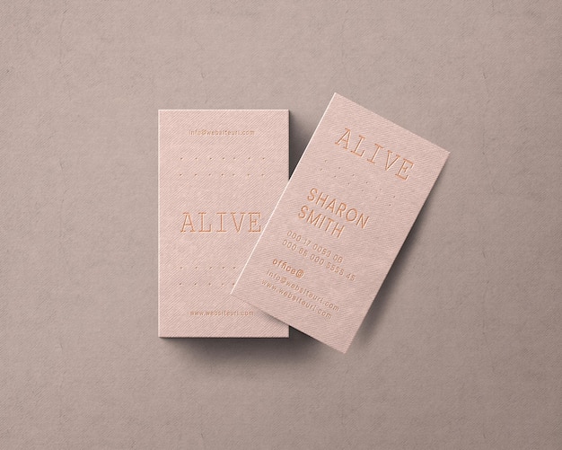 Business card mockup