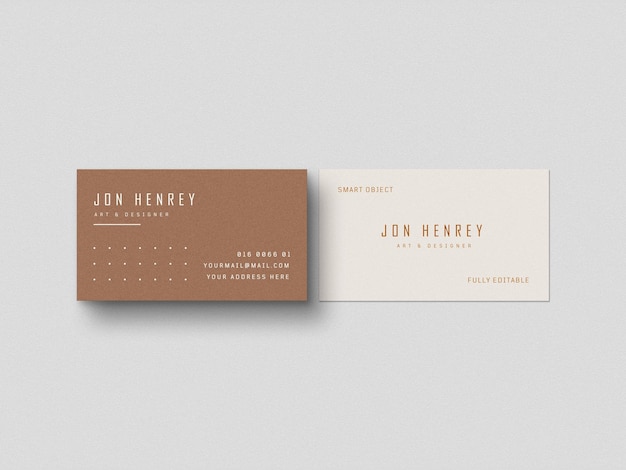 Business card mockup