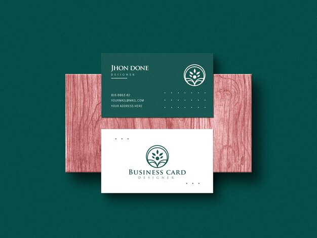 PSD business card mockup