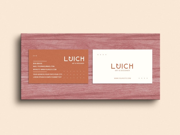 Business card mockup