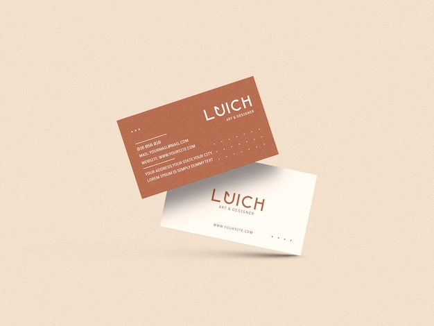 Business card mockup