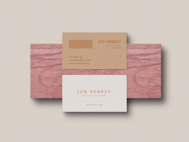 Business card mockup