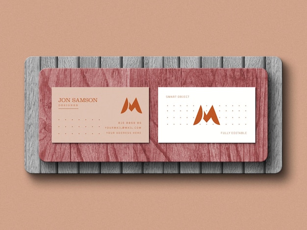 Business card mockup