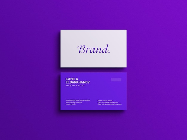 Business card mockup