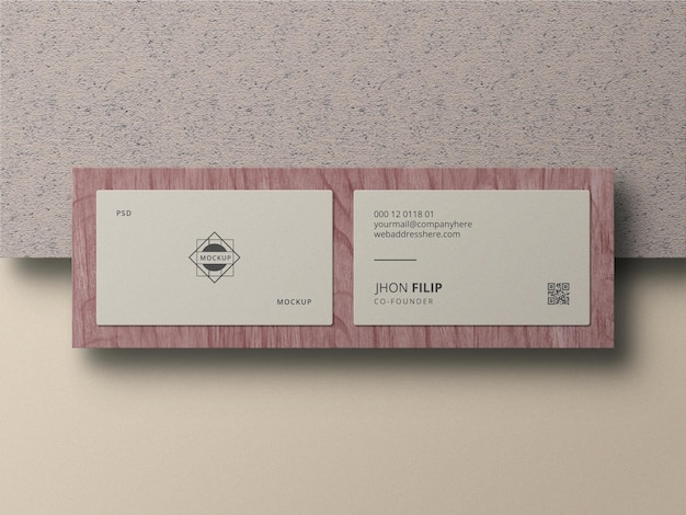 PSD business card mockup