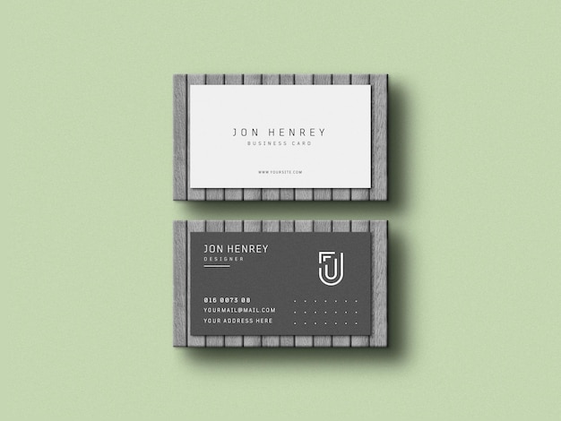 Business card mockup