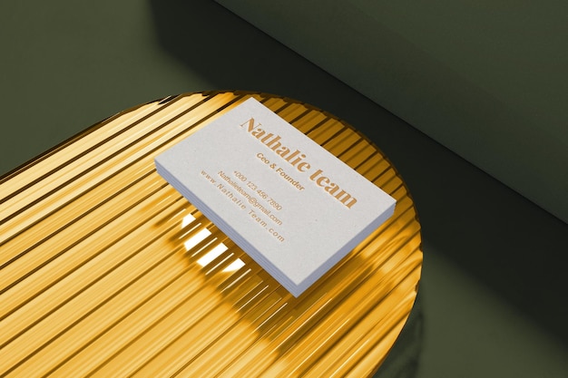 PSD business card mockup