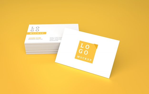 Business card mockup.