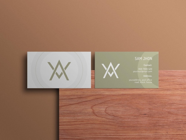 business card mockup