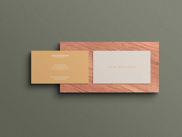 Business card mockup