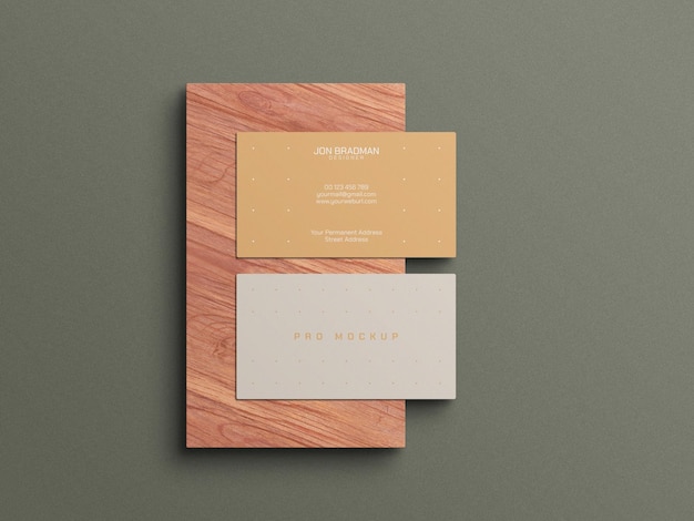 Business card mockup