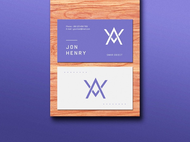 Business card mockup