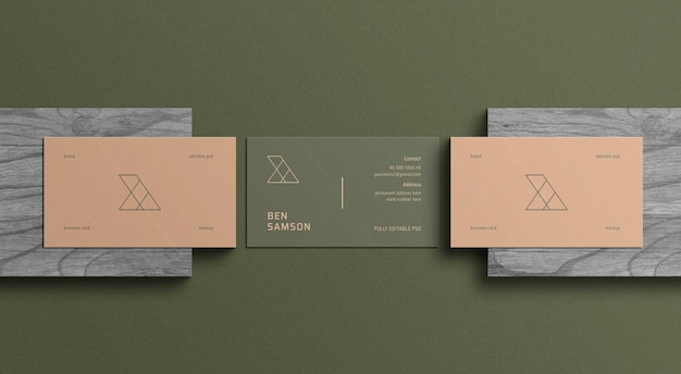 Business card mockup