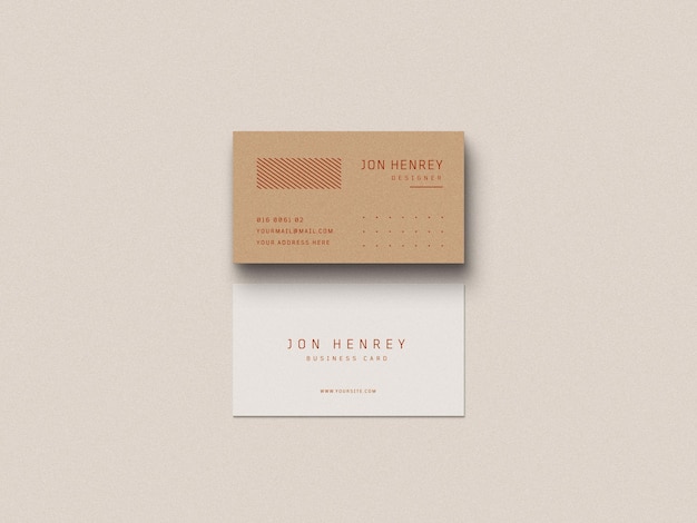 Business card mockup