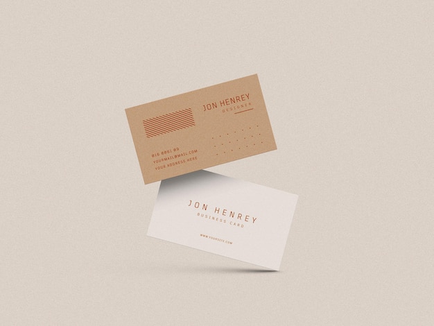 Business card mockup