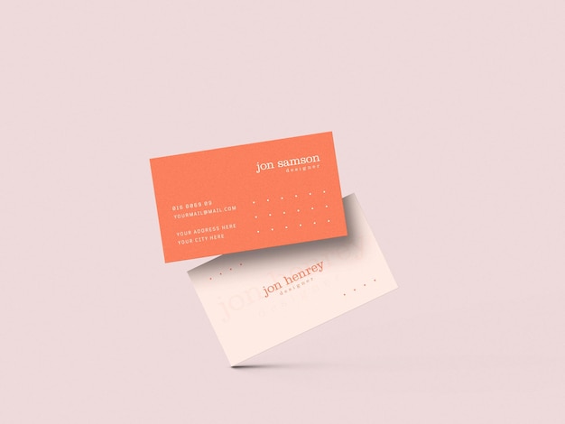 Визитная карточка Mockup