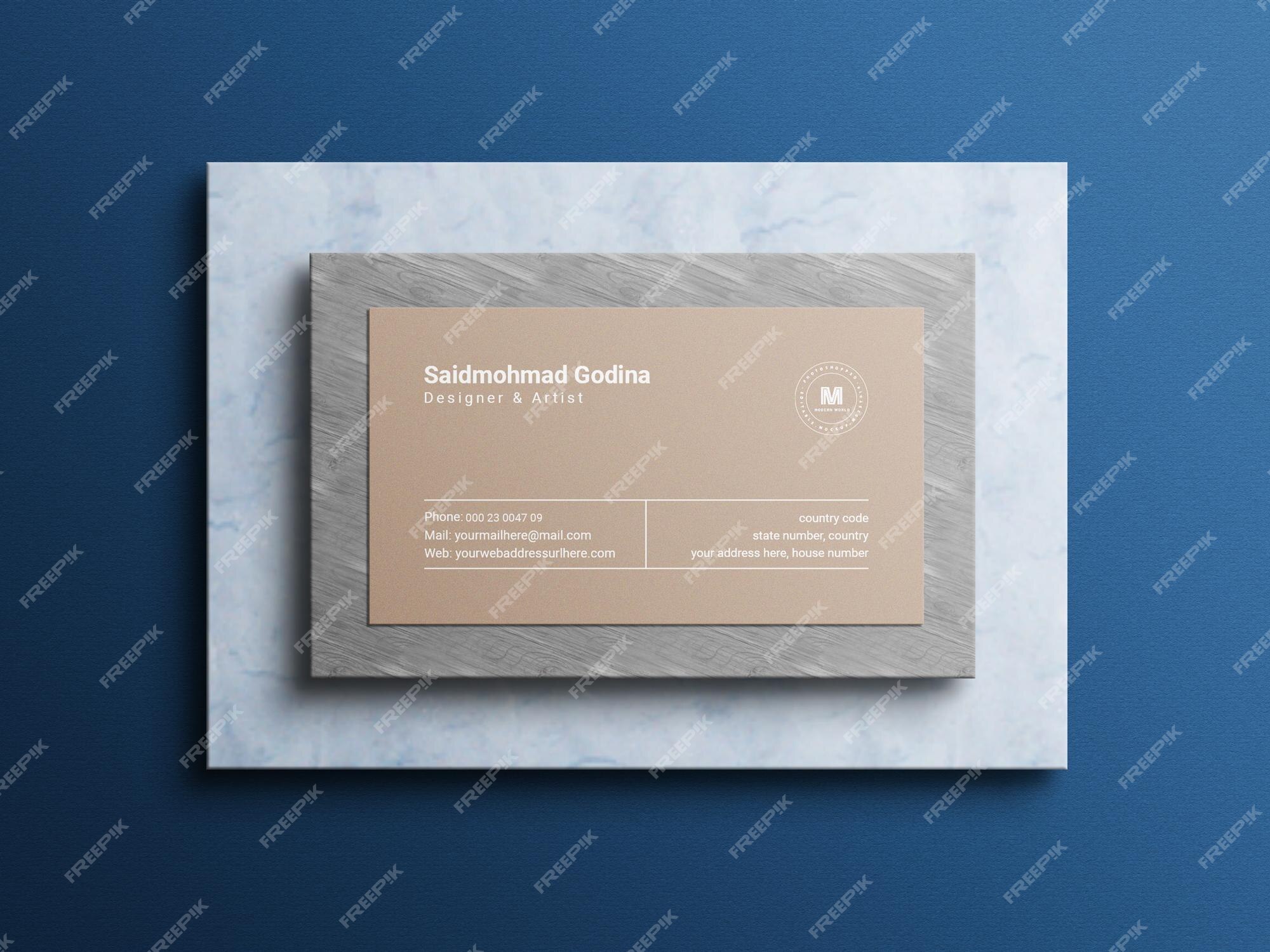 Envelope with Business Cards Mockup - Mockup World