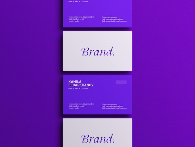 PSD business card mockup