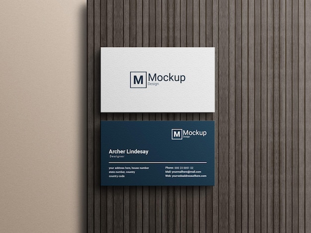 Business card mockup