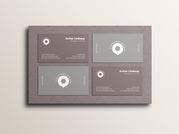 Business card mockup