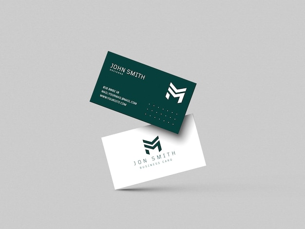 PSD business card mockup