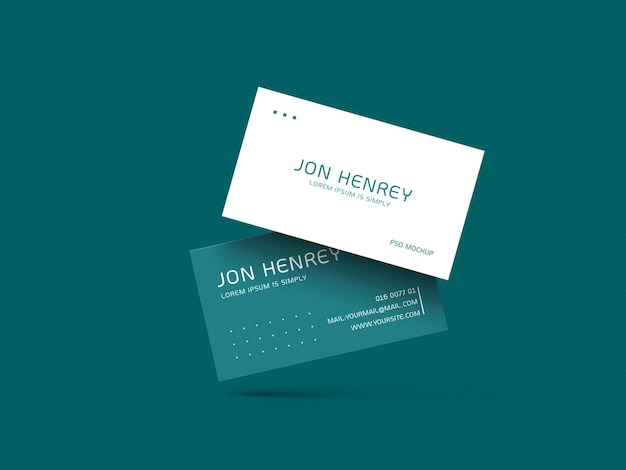 Business card mockup