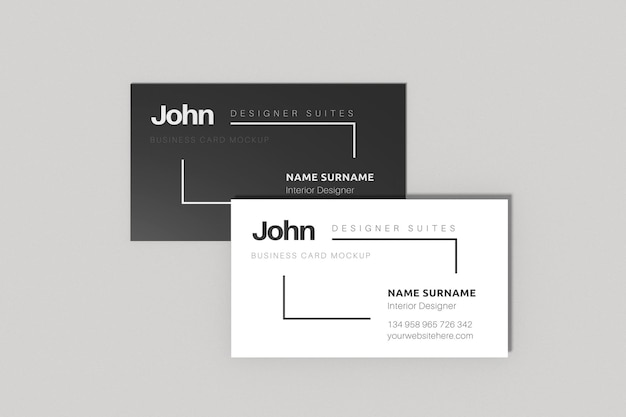 PSD business card mockup