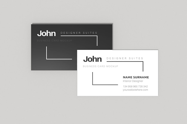 PSD business card mockup