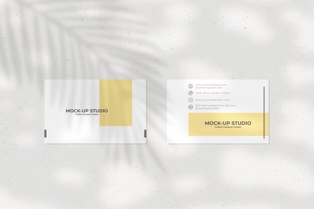 PSD business card mockup