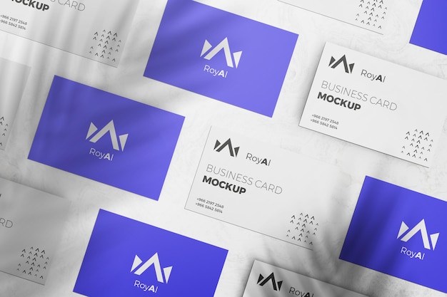 PSD business card mockup